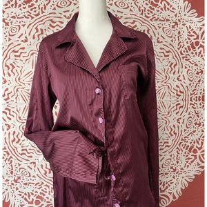 Victoria Secret, Purple, ribbon tripe,2pc set Medium pajamas, intimate women’s